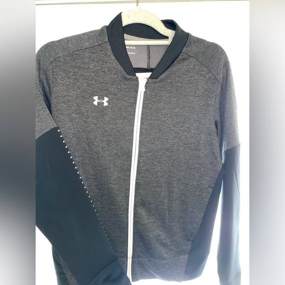 Under Armour- Zip- Jacket- black/gray - Picture 1 of 2